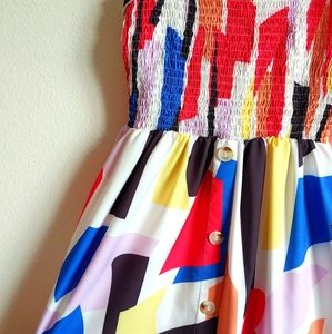 Abstract Midi Dress